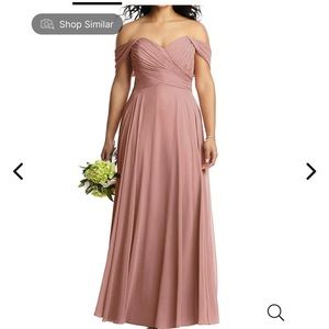 Dessy, Off Shoulder, Lux Chiffon, Style No. 2970, Size 12
